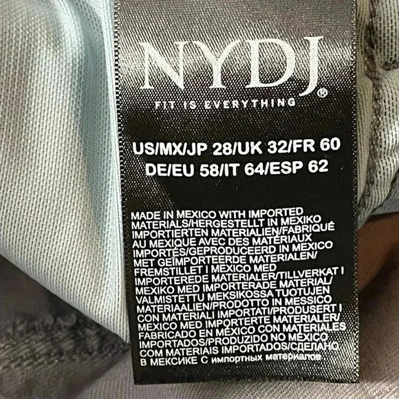 NYDJ Jeans Women Plus Size 28 Curves 360 Slim Straight Ankle Leg Gray NEW - Picture 5 of 14
